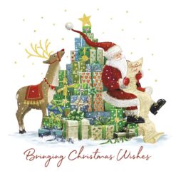 Santa's Tree of Presents - Diabetes UK Charity Christmas Cards - Pack of 10