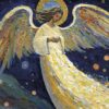 Angel Painting - Embrace the Middle East Charity Christmas Cards - Pack of 10