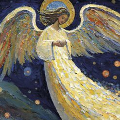 Angel Painting - Embrace the Middle East Charity Christmas Cards - Pack of 10