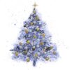 Blue Tree - Barnardo's Charity Christmas Cards - Pack of 10