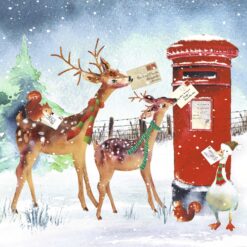 Animals Delivering Their Cards -  Crisis Charity Christmas Cards - Pack of 10