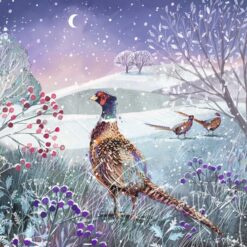 Pheasants at Dusk - World Wildlife Fund Charity Cards - Pack of 10