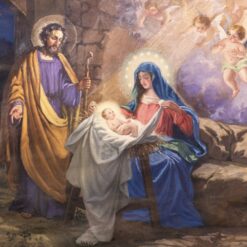 Newborn in the Manger - Shelter Charity Christmas Cards - Pack of 10