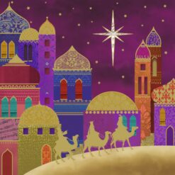 Golden Kings - Macular Society Charity Christmas Cards - Pack of 10