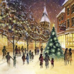 Golden Lights - National Autistic Society Charity Christmas Cards - Pack of 10