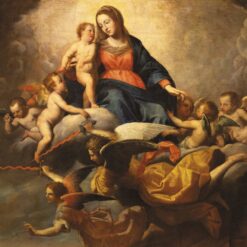Madonna from Blessed Alexandror Sauli healing from the plaque by Domenico Fiasella (1630) - The Childrens' Society Charity Christmas Cards - Pack of 10