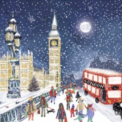 Westminster Bridge in the Snow - Diabetes UK Charity Christmas Cards - Pack of 10