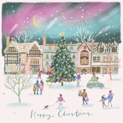 Northern Lights at Christmas - GUTS - Fighting Bowel Cancer Charity Christmas Cards - Pack of 10