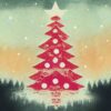 Vintage Christmas Tree - National Autistic Society Charity Christmas Cards - Pack of 10