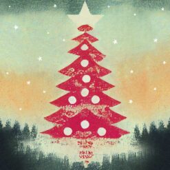 Vintage Christmas Tree - National Autistic Society Charity Christmas Cards - Pack of 10