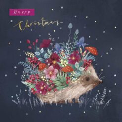 Foliage Hedgehog - Together for Short Lives Charity Christmas Cards - Pack of 10