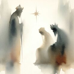 Watercolour Wise Men - Dementia UK Charity Christmas Cards - Pack of 10