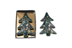 Green Christmas Tree Trinket Dish