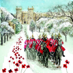 Poppies and Cavalry - Military Wives Choirs Charity Christmas Cards - Pack of 10