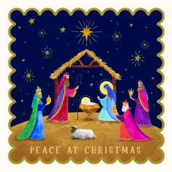 Peace at Christmas Nativity - MIND Charity Christmas Cards - Pack of 10
