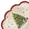 Festive Tree Scalloped Napkins