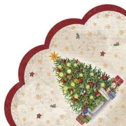 Festive Tree Scalloped Napkins