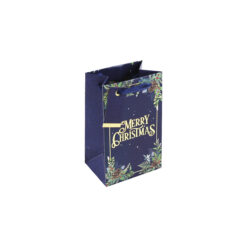 Merry Christmas Foliage Small Gift Bag