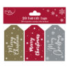 Merry Christmas Gift Tags - Pack of 20