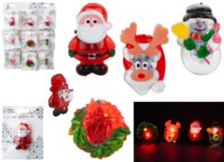 Christmas Character Flashing Brooches (Single)