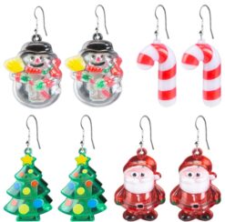 Flashing Christmas Character Earrings (Pair)