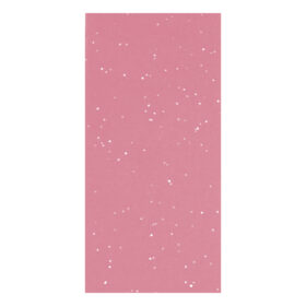 Pink tissue paper with glittery effect.
