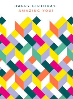 Fluoro Amazing You Birthday Card