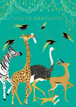 Graduated Parade Animals Single Card