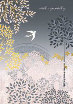 Sympathy White Bird Single Card