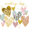 Wedding hearts Single Card