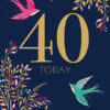 40th Birthday Single Card