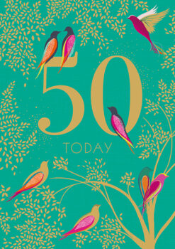 50th Birthday Single Card