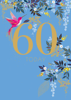 60th Birthday Single Card