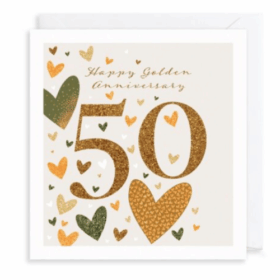 Golden Wedding Anniversary Card