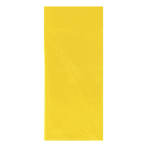 Pack of 6 sheets of yellow tissue paper.