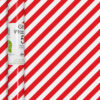 Wrapping paper with red and white candy cane stripes. 5 metres x 50 cm