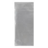 Four folded sheets of metallic silver tissue paper with a smooth, slightly crinkled surface.