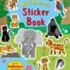 A children's sticker book with wild animal stickers.