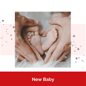 Send new baby charity eCards