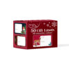 A pack of 50 gift labels with various Christmas designs on them and space to write To & From