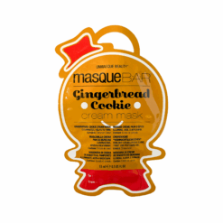 Gingerbread cookie face mask.