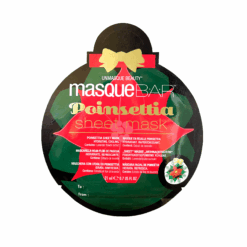Poinsettia festive face mask.