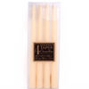 Pack of 4 Taper Ivory Dinner Candles.