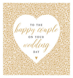 Happy Couple Wedding Single Card