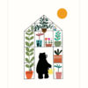Bear In The Greenhouse Single Card