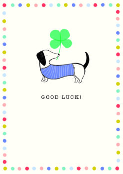 Good Luck Shamrock Frank Single Card