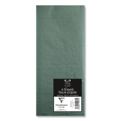 Pack of six dark green tissue paper sheets in branded packaging, labelled as acid‑free and sized 50 × 70 cm.