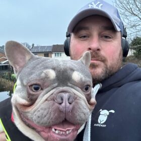 CFGC Operations Manager Mark, with his dog.