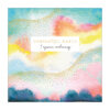 Elegant Welsh birthday card with a colourful watercolour background in blue, pink, yellow, and orange tones, accented by gold dotted patterns and the text ‘Penblwydd Hapus i rywun arbennig’ — meaning ‘Happy Birthday to someone special.’