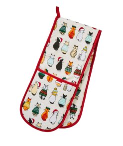 Christmas Cats Double Oven Glove